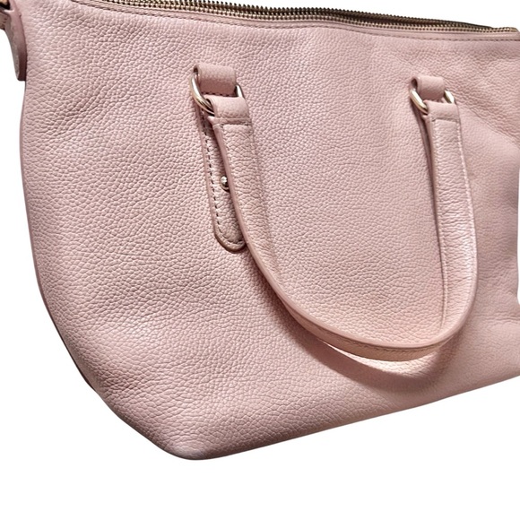 Kate Spade Women's Pink Larchmont Avenue Evangelie Leather Small Penny Satchel - Picture 4 of 16